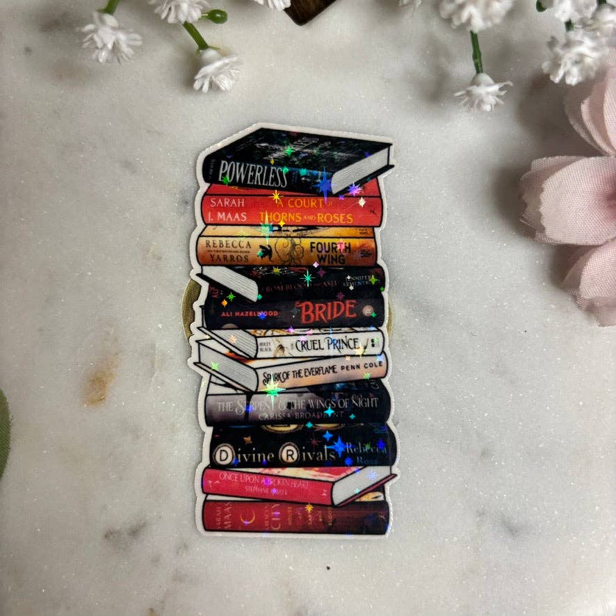 Awfullynerdy.co - Romantasy Books Bookstack Sticker