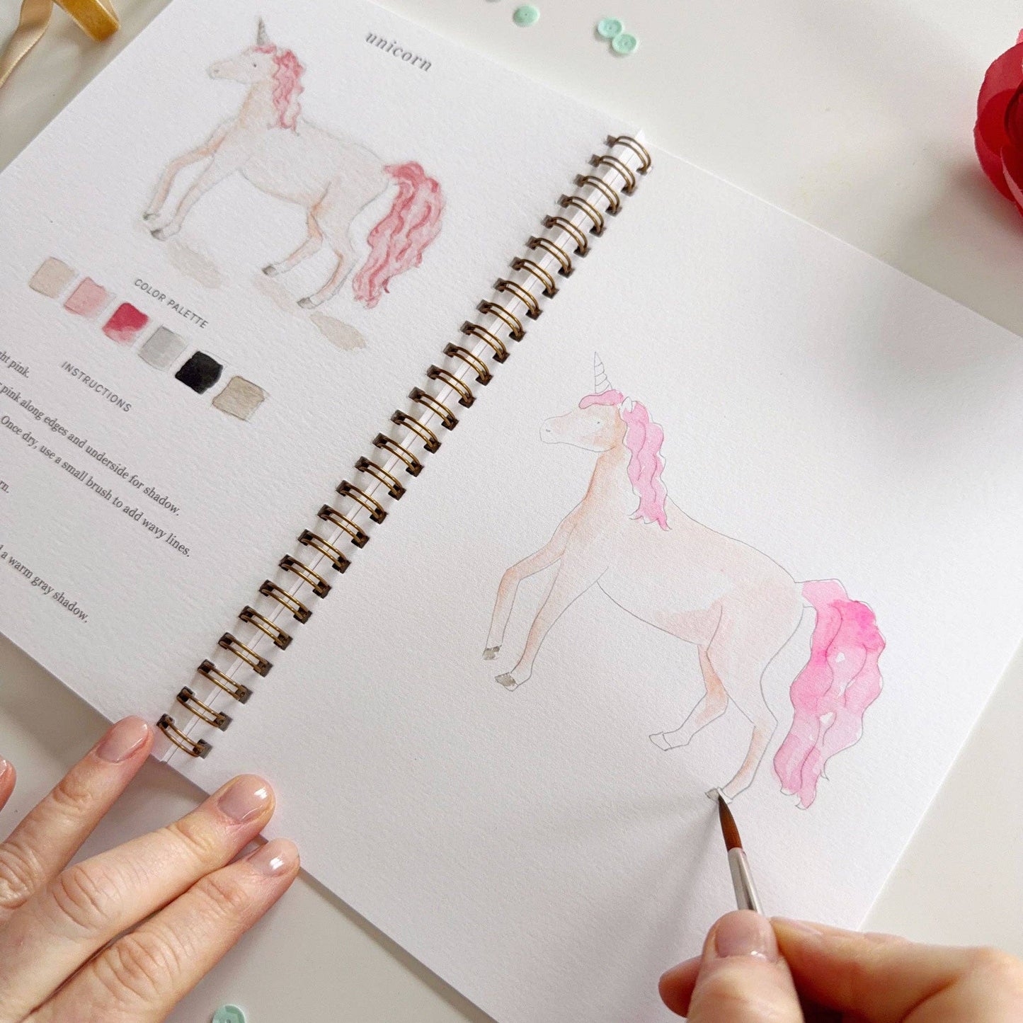 emily lex studio - Fairytale watercolor workbook
