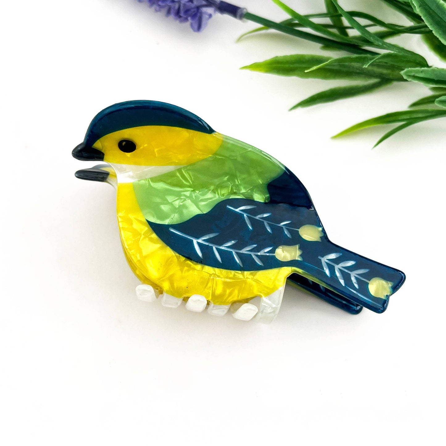 mildstyles - Colorful Cartoon Bird Acrylic Hair Claw – Cute Design: F