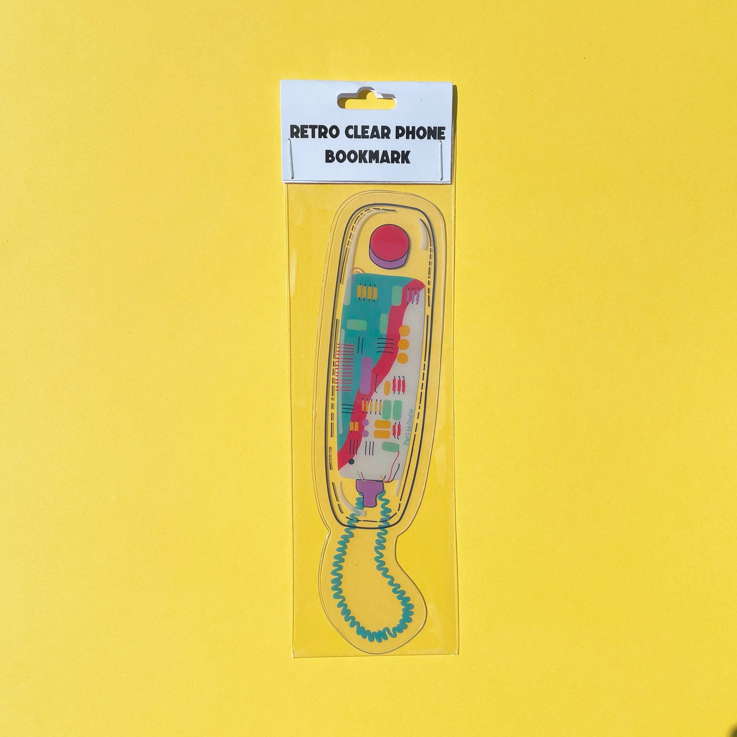 Pixel & Ink Creative - Retro Clear Phone Bookmark