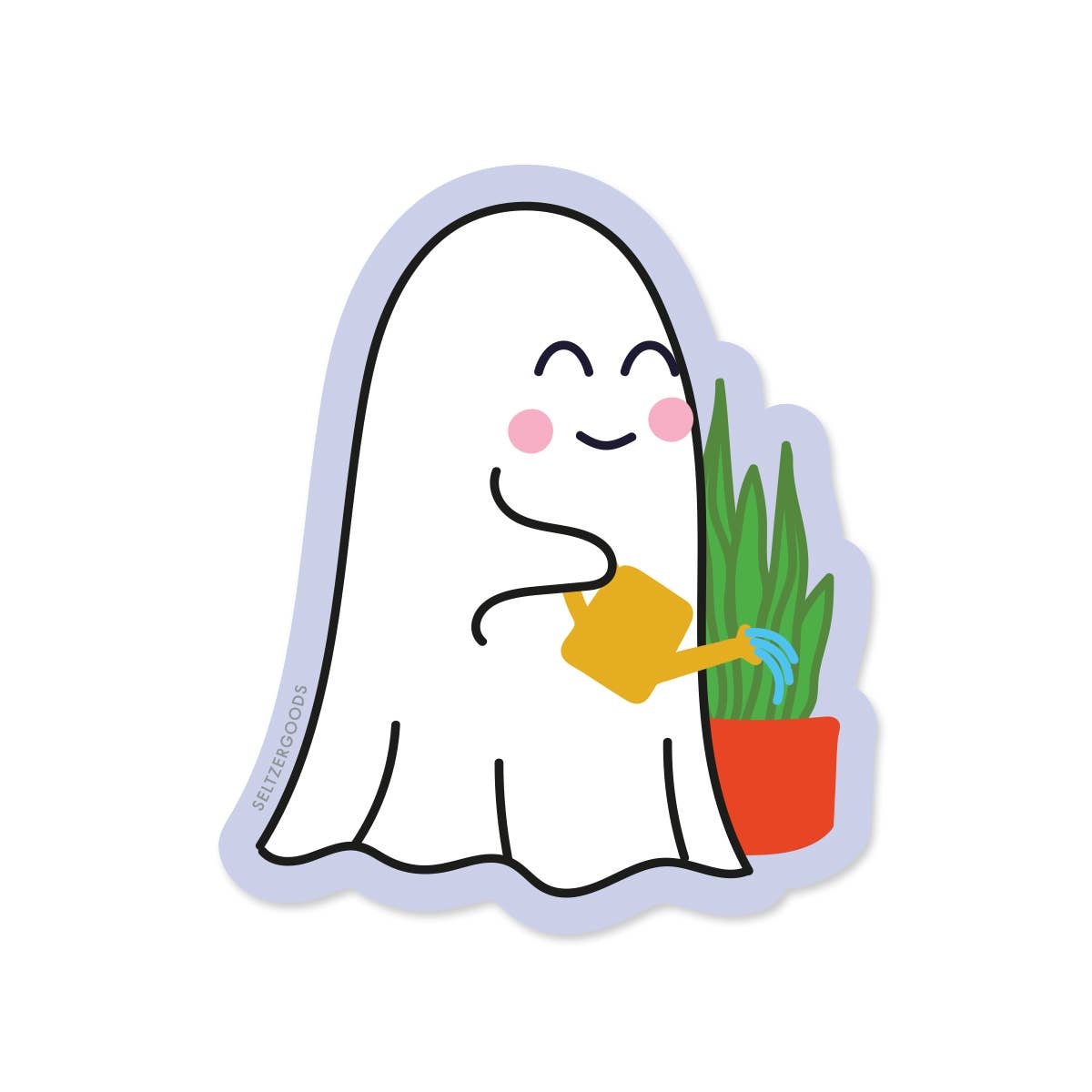 Seltzer Goods - Ghost Plants Sticker