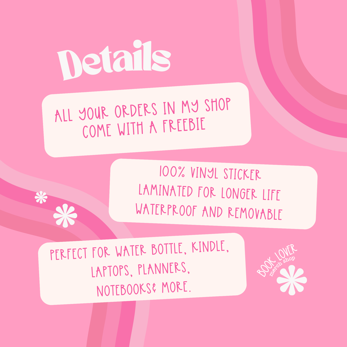 Book Lover Merch Shop - I Work So I Can Buy More Books Stickers / Bookish Stickers: 3''