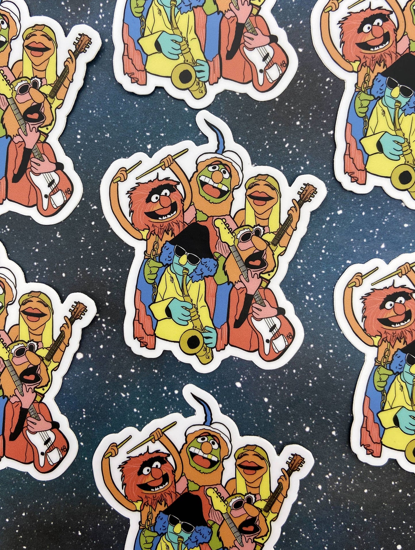 The Red Swan Shop - Vinyl Decal - Dr. Teeth and the Electric Mayhem - Muppets