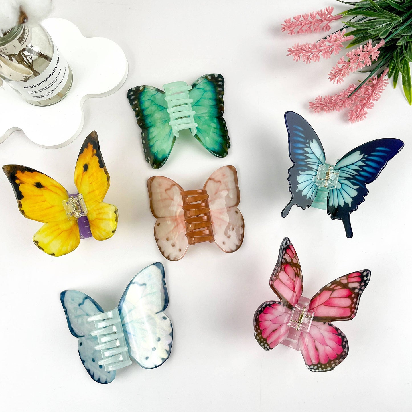 mildstyles - Dancing butterfly hair clip,Animal hair clips: Blue