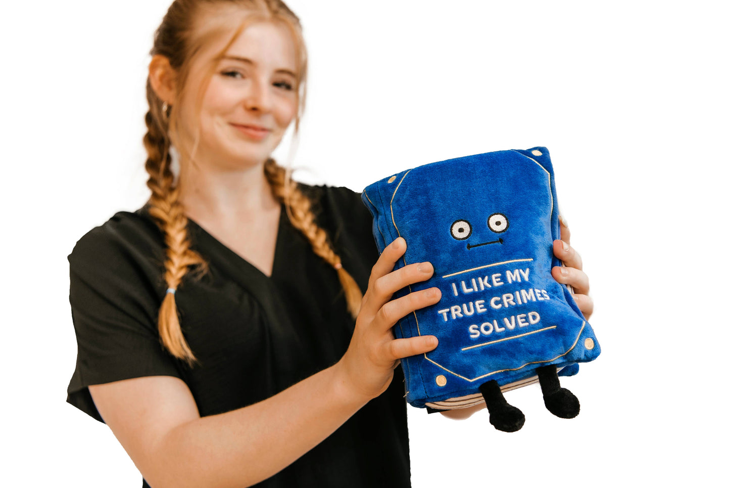 Punchkins - Plush Book True Crime Solved Soft Cuddly Toy Funny Cute