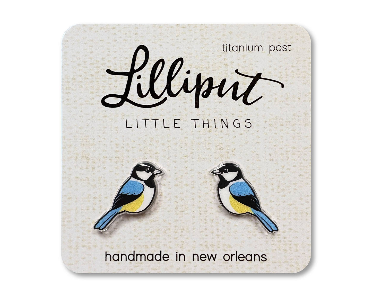 Lilliput Little Things - Chickadee Earrings // State Bird Earrings