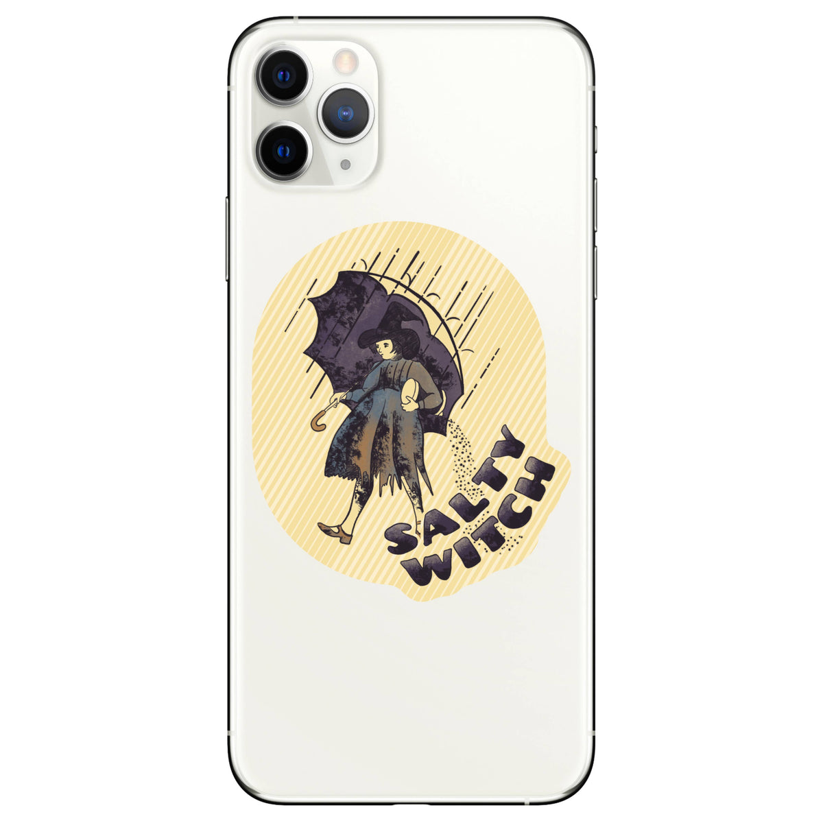 Juju and Moxie - Halloween Salty Witch Watercolor High Quality Vinyl Sticker