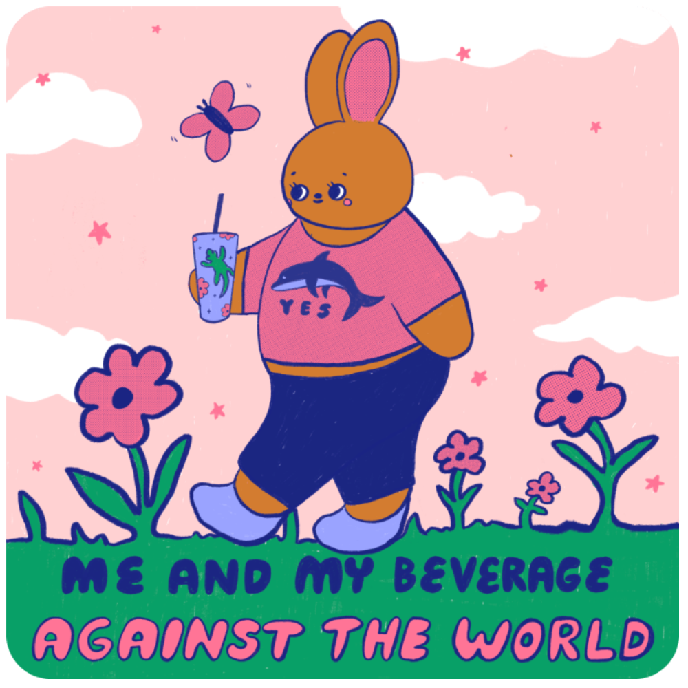 Tender Ghost - Me and My Beverage Sticker