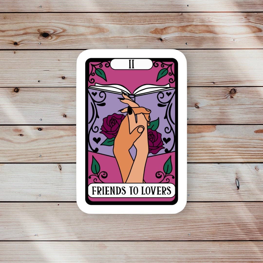Ace the Pitmatian Co - Friends to Lovers Tarot Reader Sticker