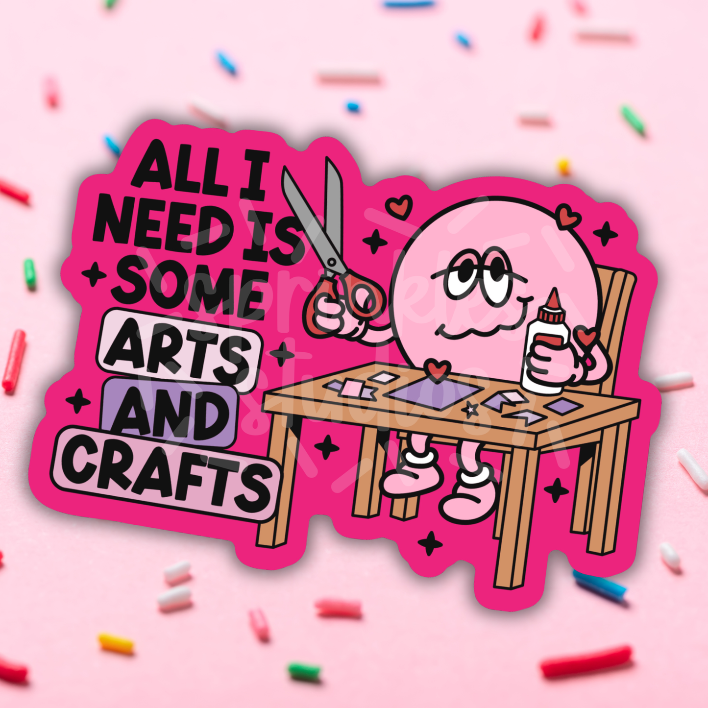 Sprinkles Studios - Arts and Crafts Vinyl Sticker