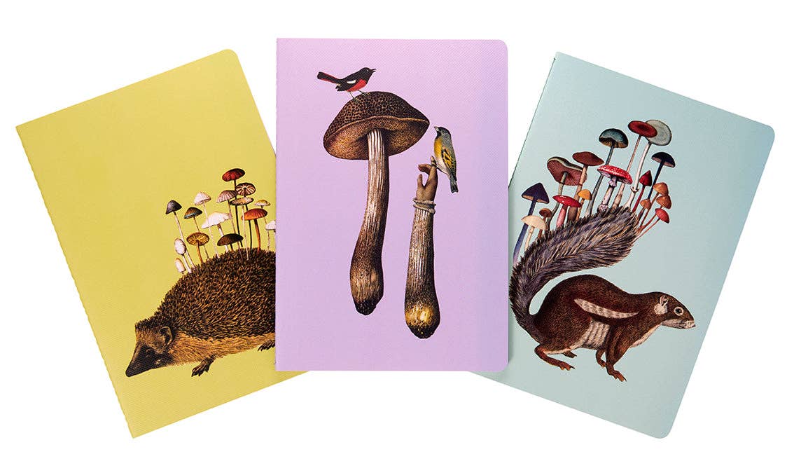 Insight Editions - Art of Nature: Fungi Sewn Notebook Collection (Set of 3)