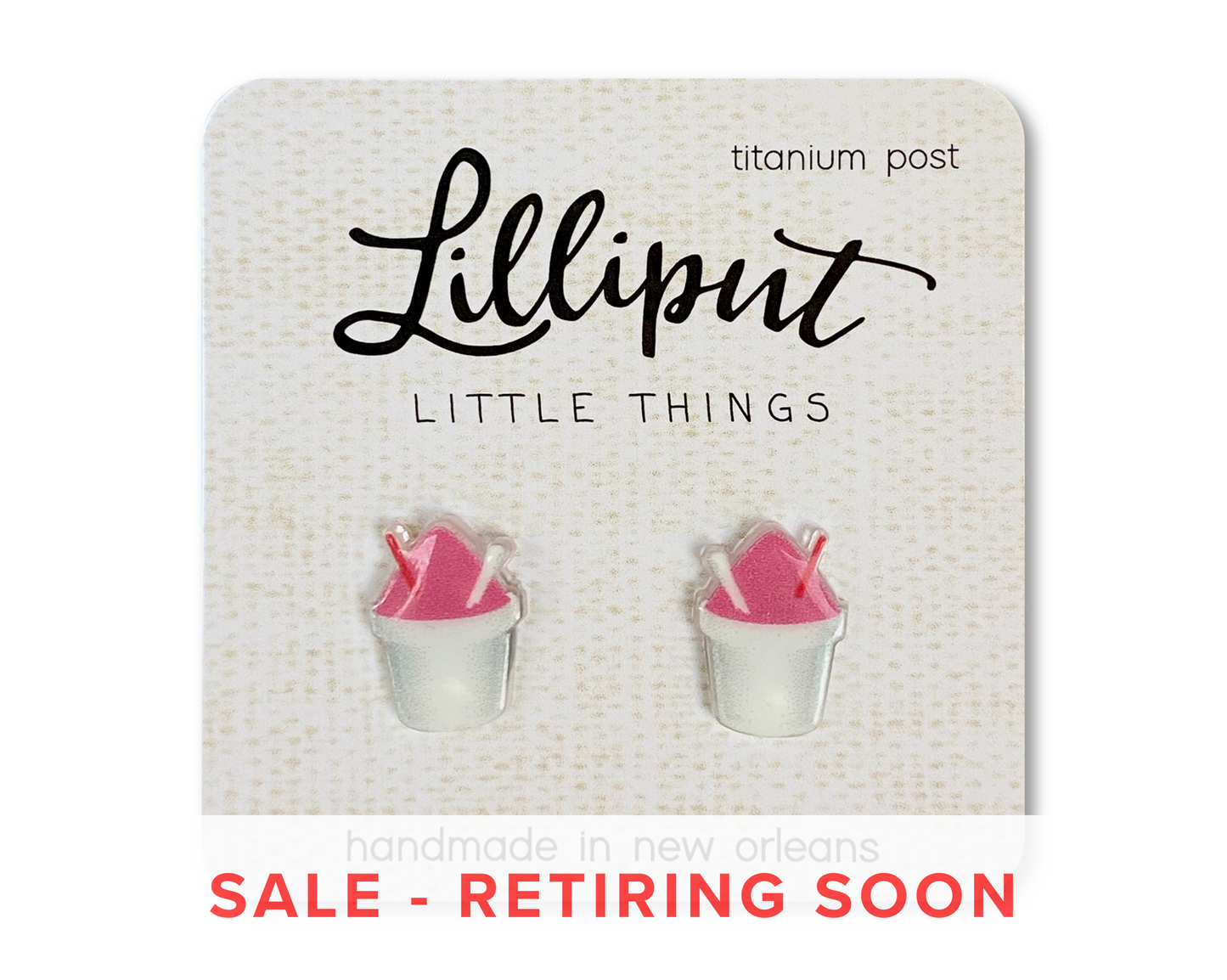 Lilliput Little Things - Snoball Earrings: Rainbow