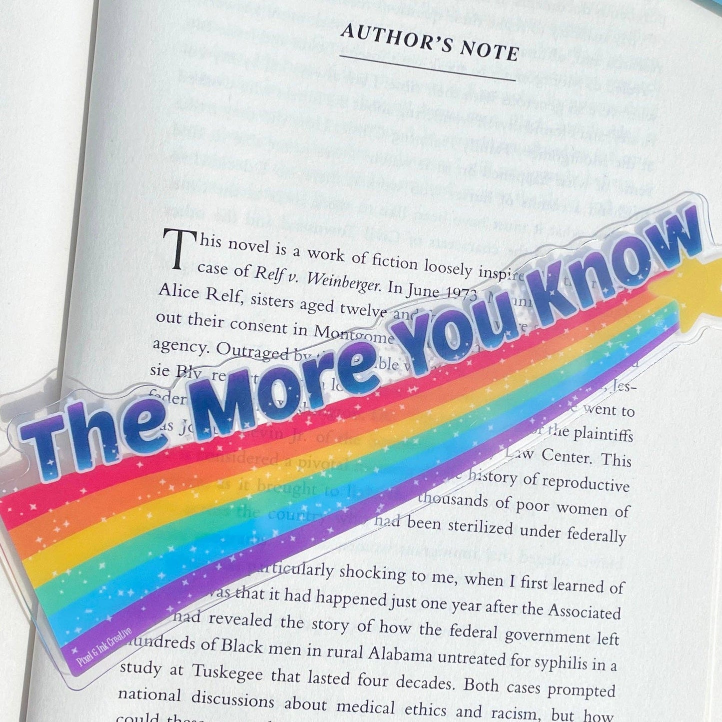 Pixel & Ink Creative - The More You Know Rainbow Bookmark: Default Title
