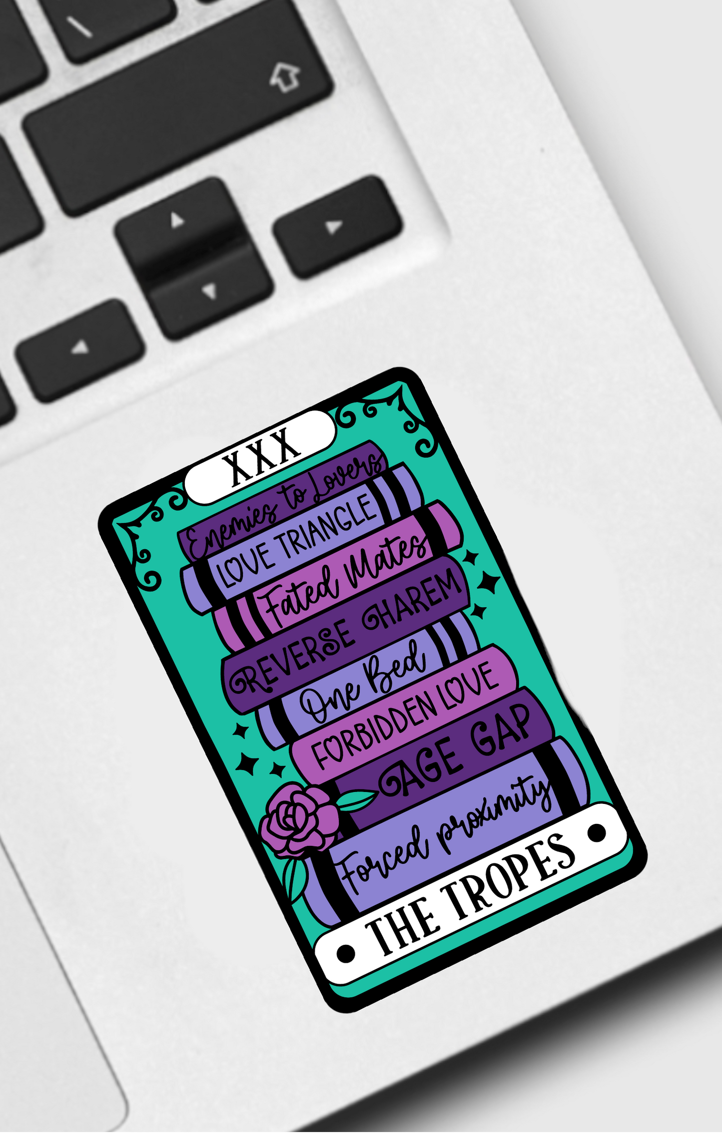 Ace the Pitmatian Co - The Tropes Reader Tarot Sticker