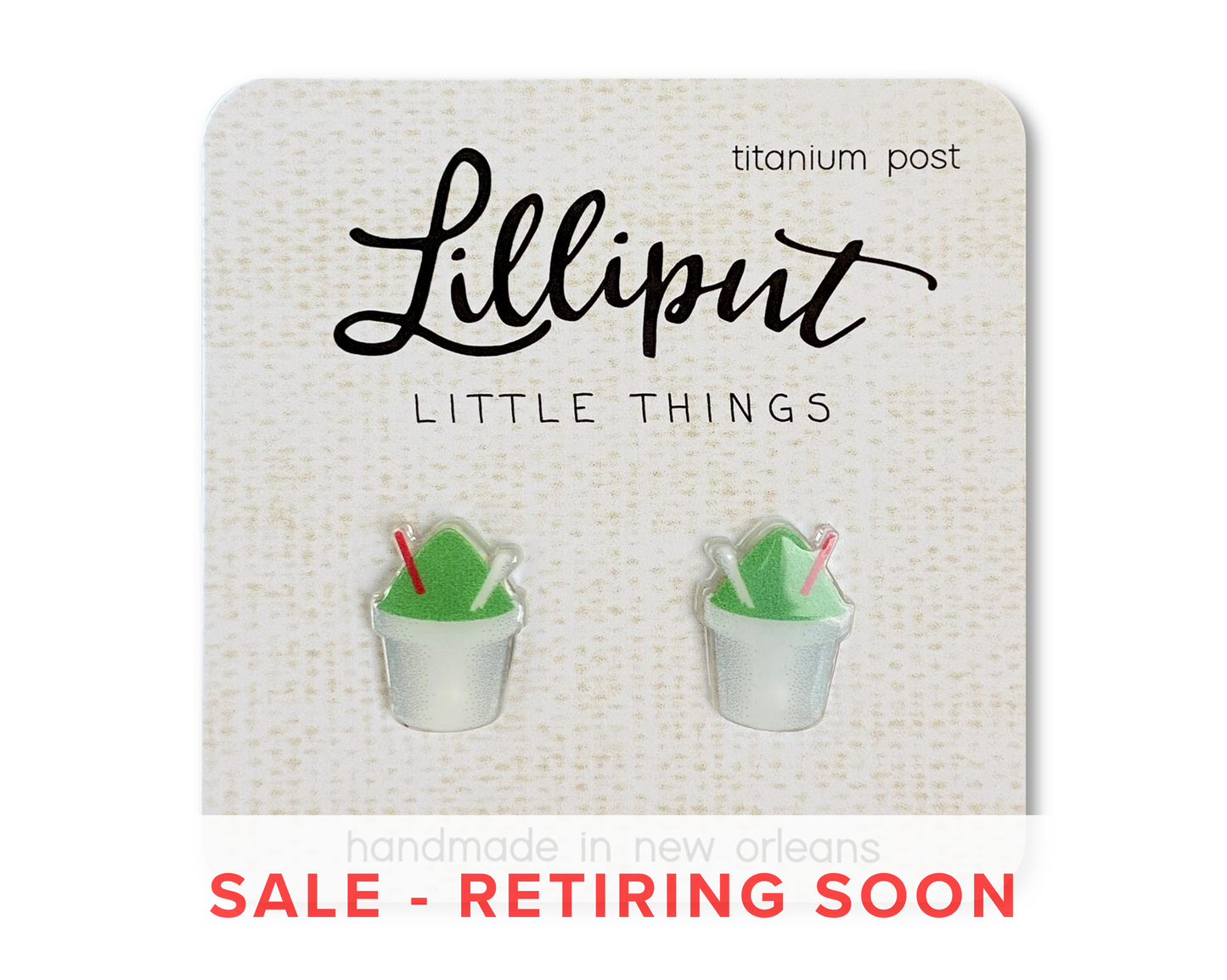 Lilliput Little Things - Snoball Earrings: Rainbow