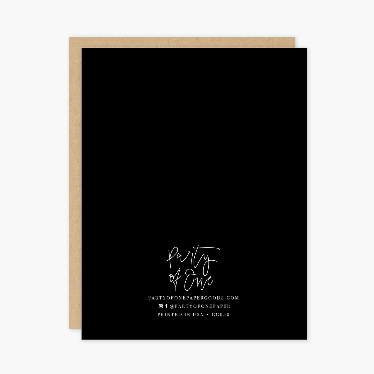 Single Eat Read Be Merry Card
