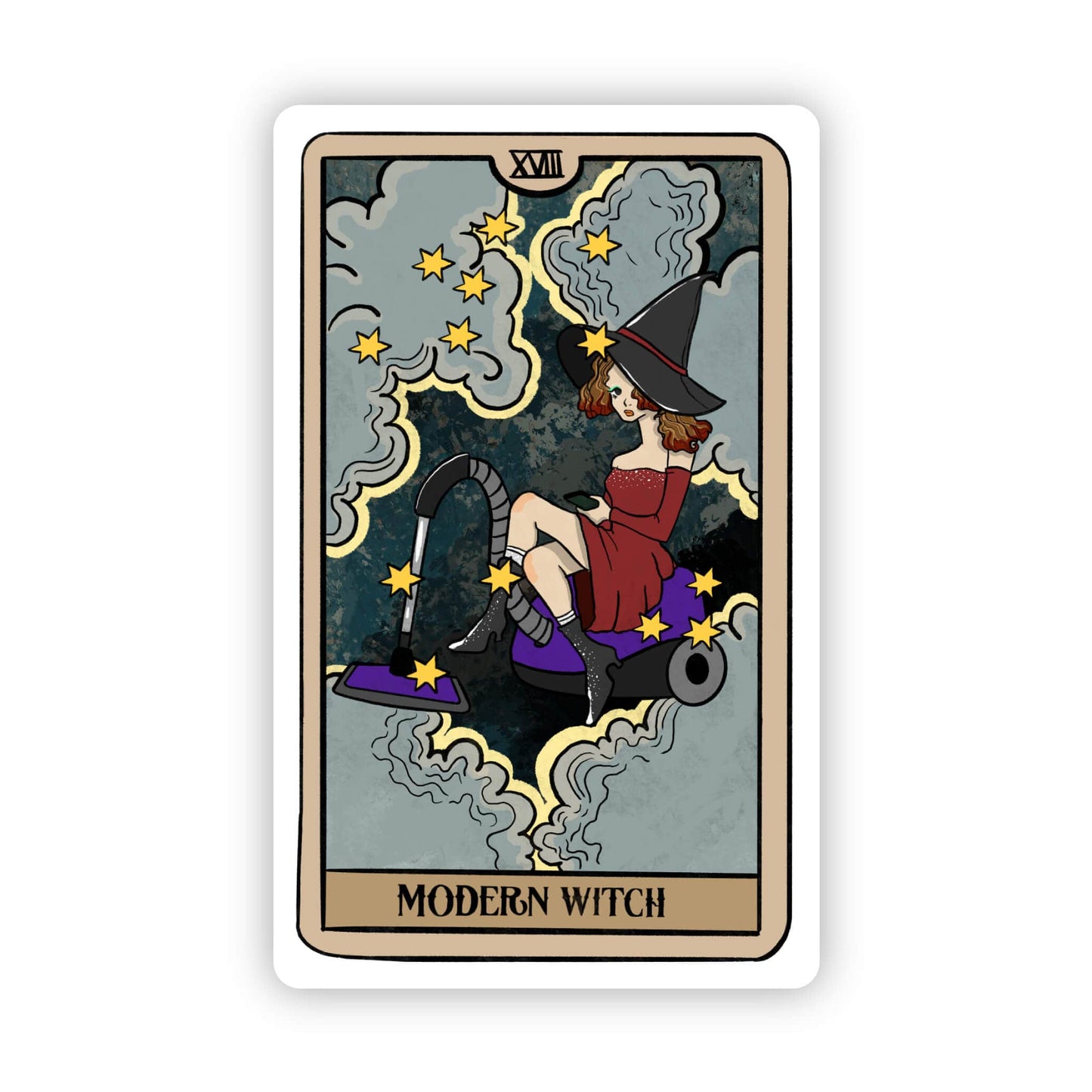 Big Moods - Modern Witch Tarot Card Sticker