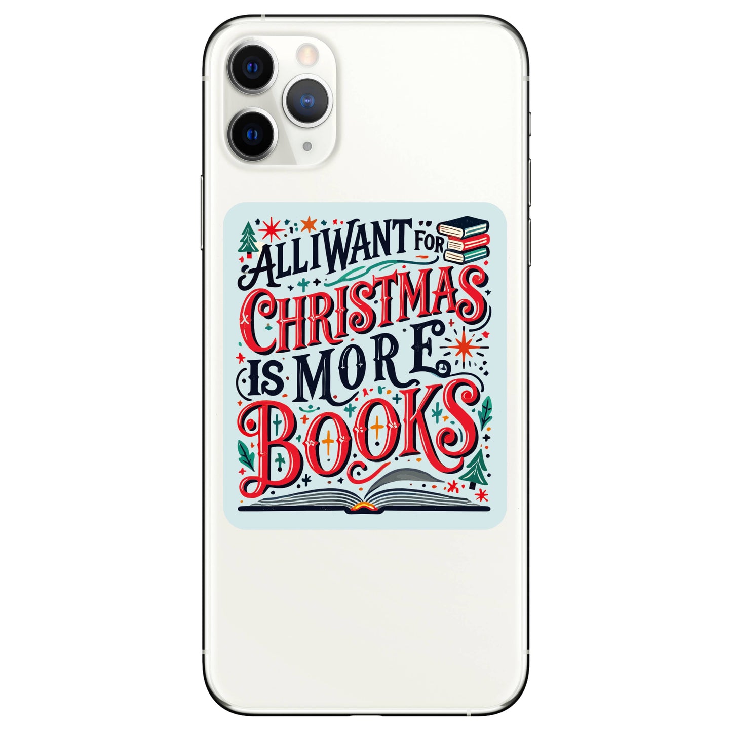 Juju and Moxie - Holiday Book Read Decoration Cute High Quality Vinyl Sticker