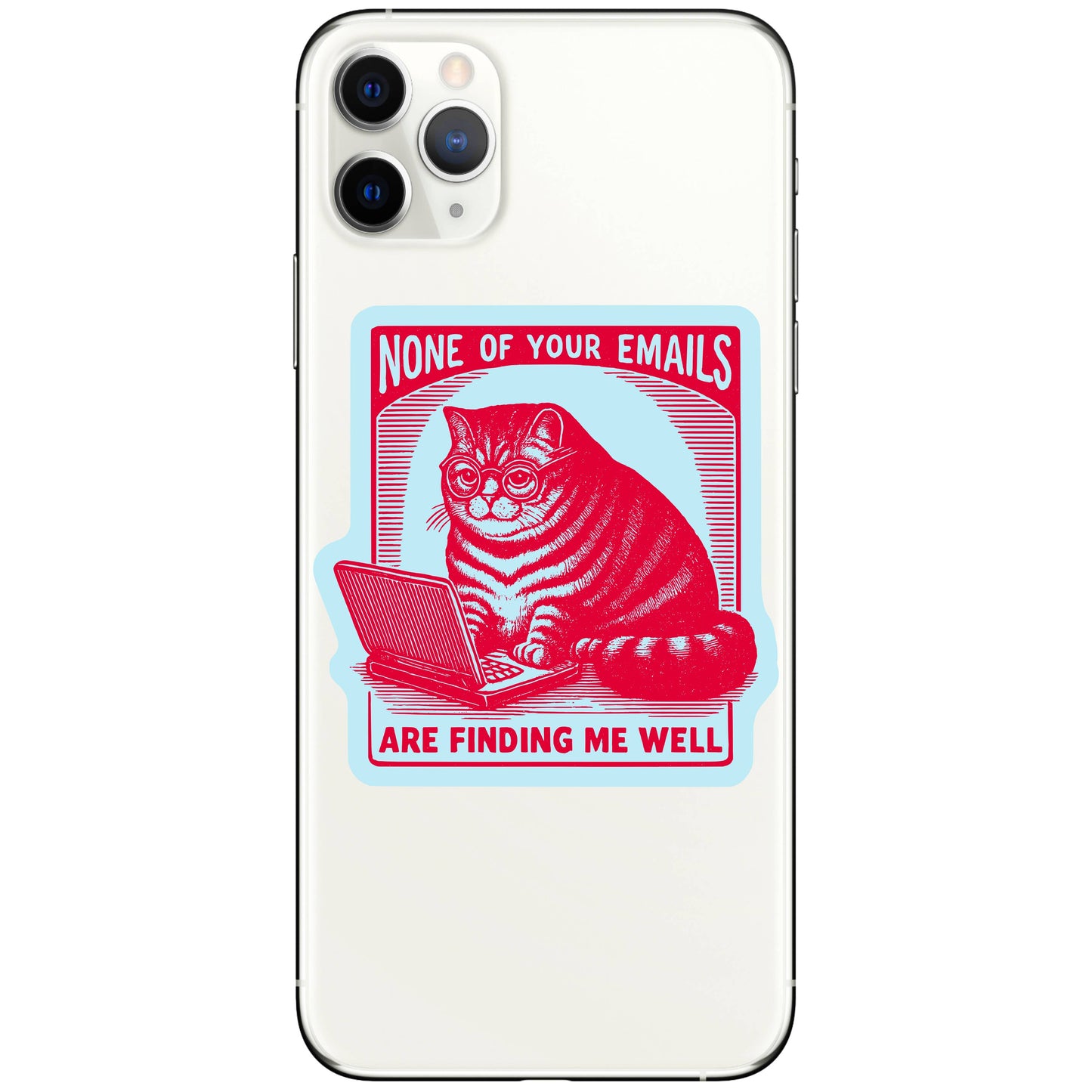 Juju and Moxie - Work Kitty Cat Sarcastic Cute High Quality Vinyl Sticker