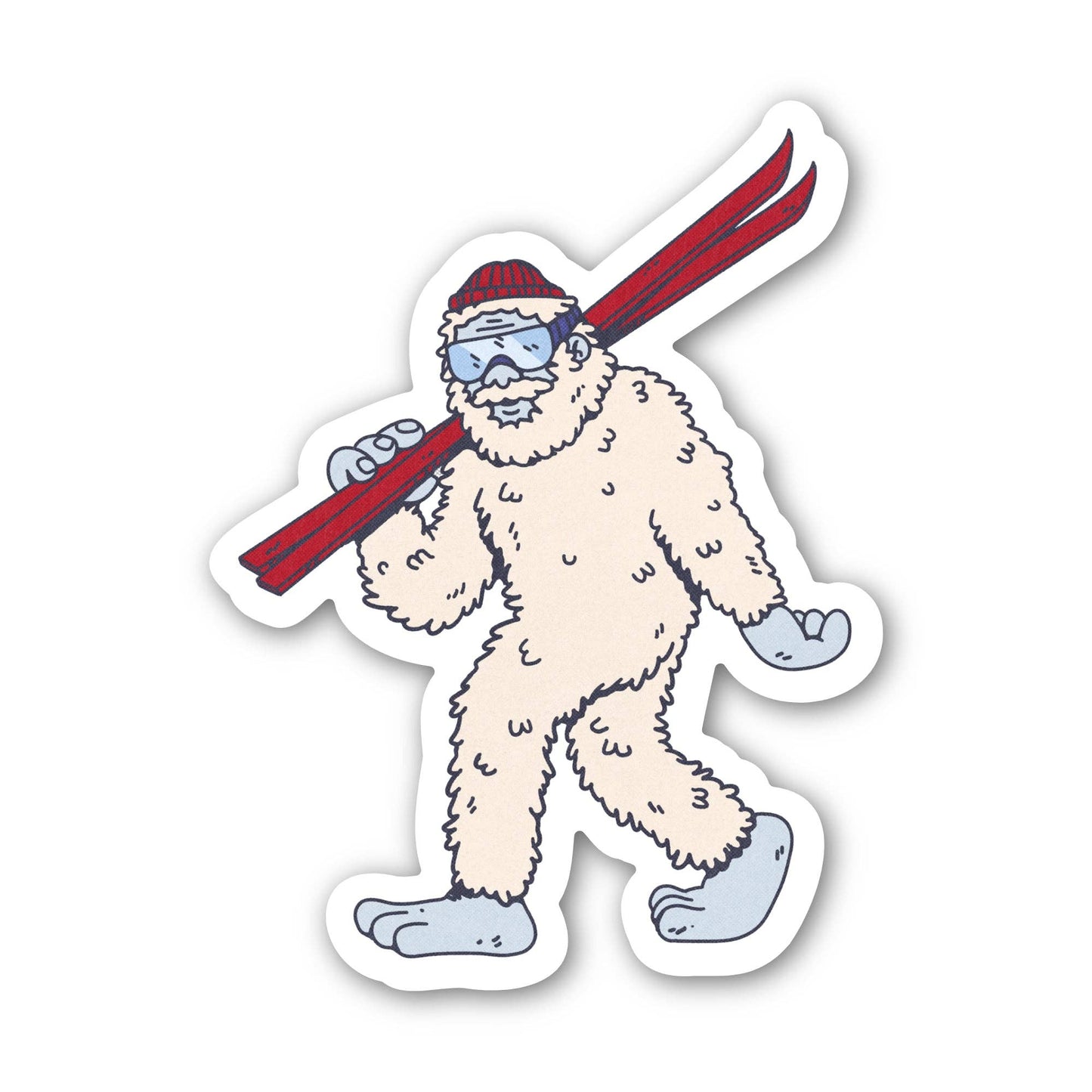 Big Moods - Yeti Ski Sticker