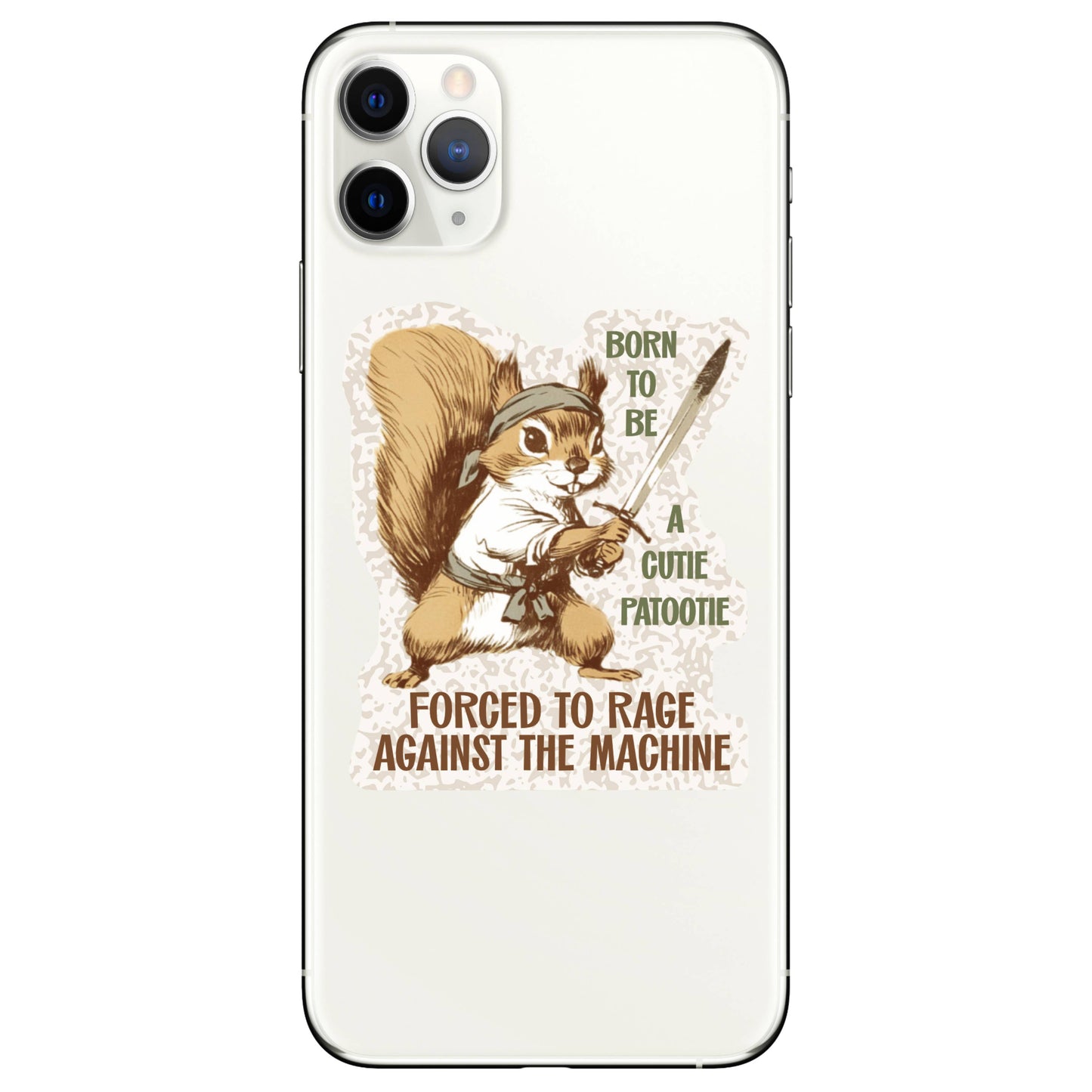 Juju and Moxie - Funny Squirrel Cute Rage Fight High Quality Vinyl Sticker