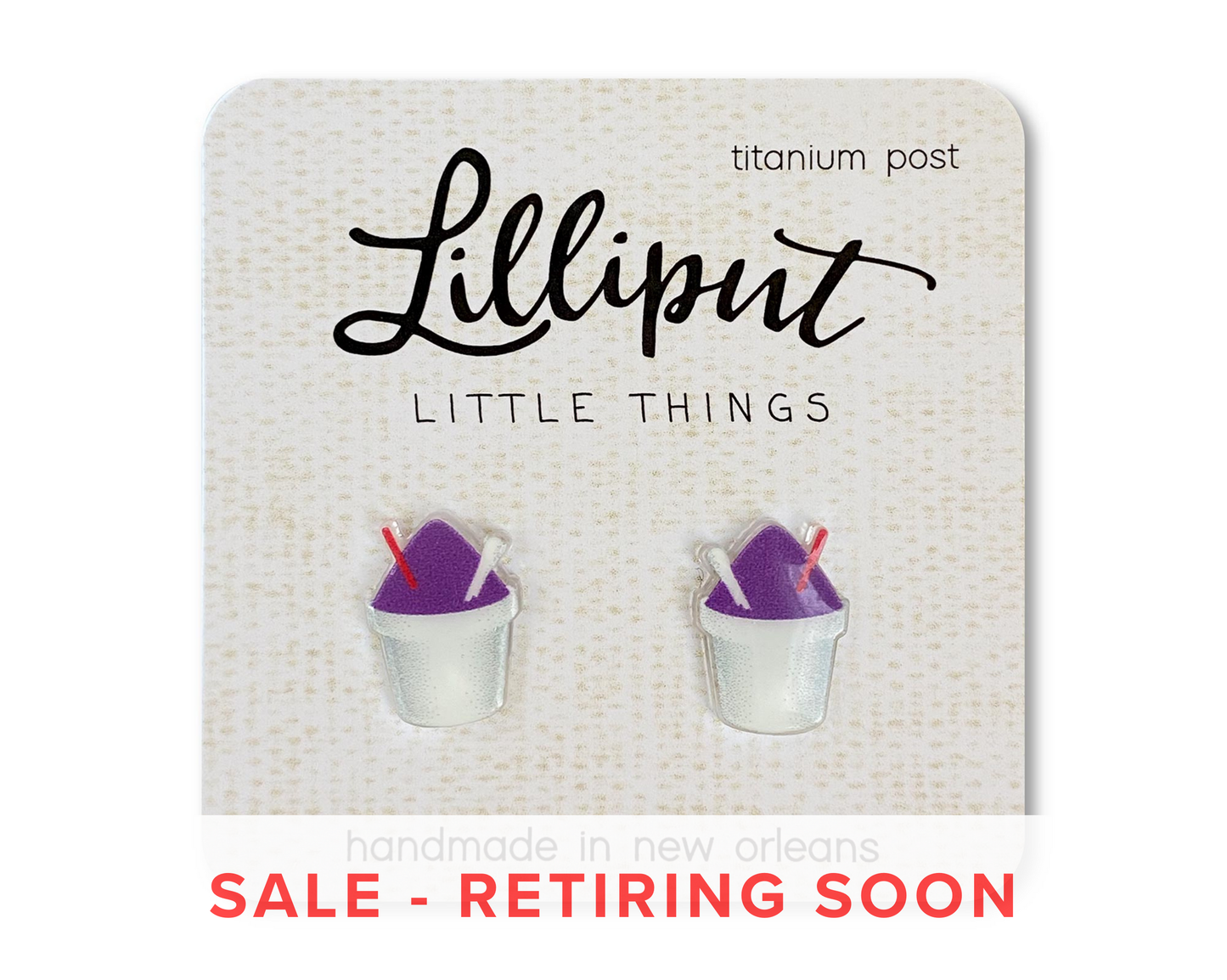 Lilliput Little Things - Snoball Earrings: Rainbow