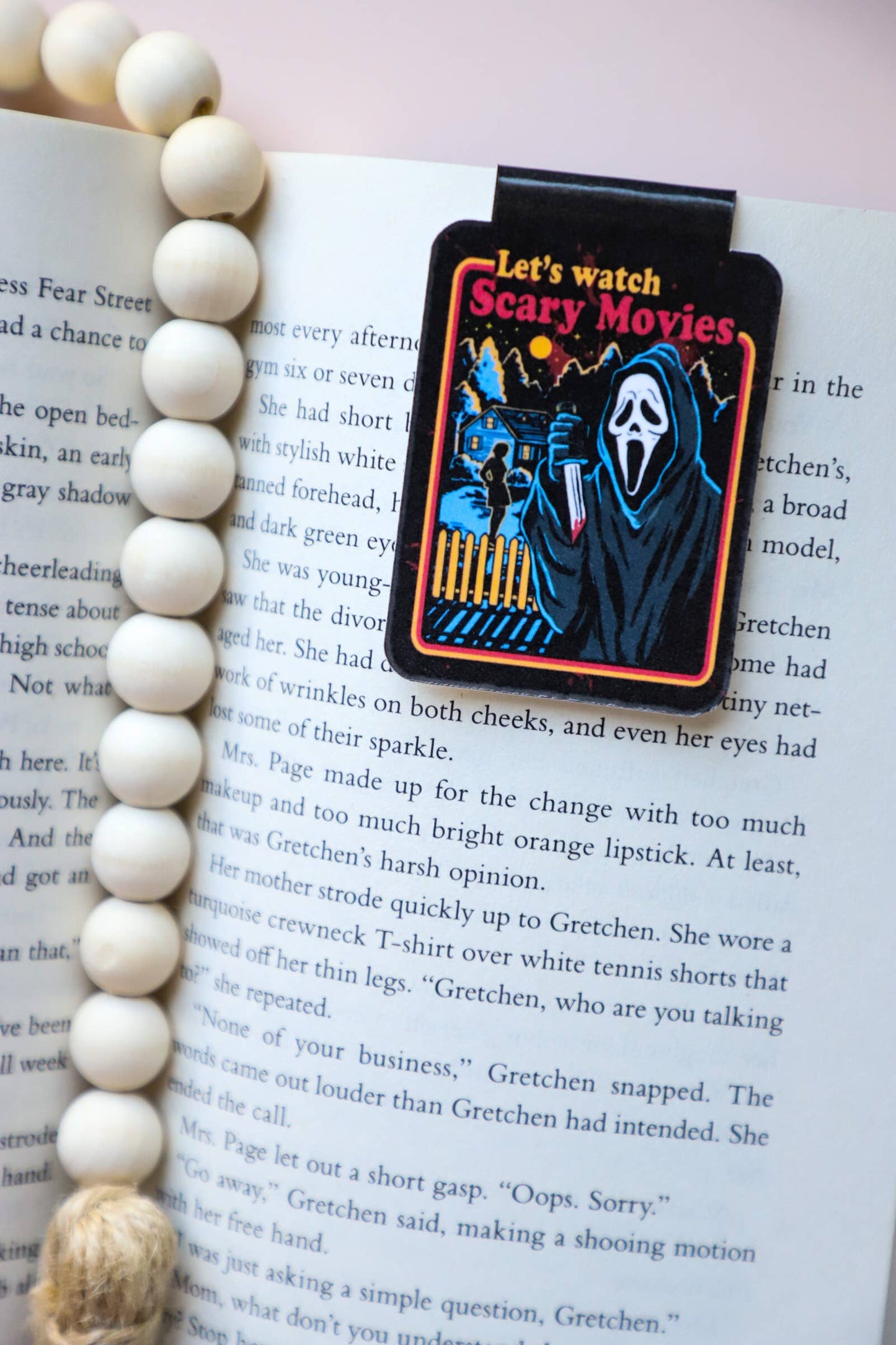 Furever Booked - Ghost Face Scream Magnetic Bookmark