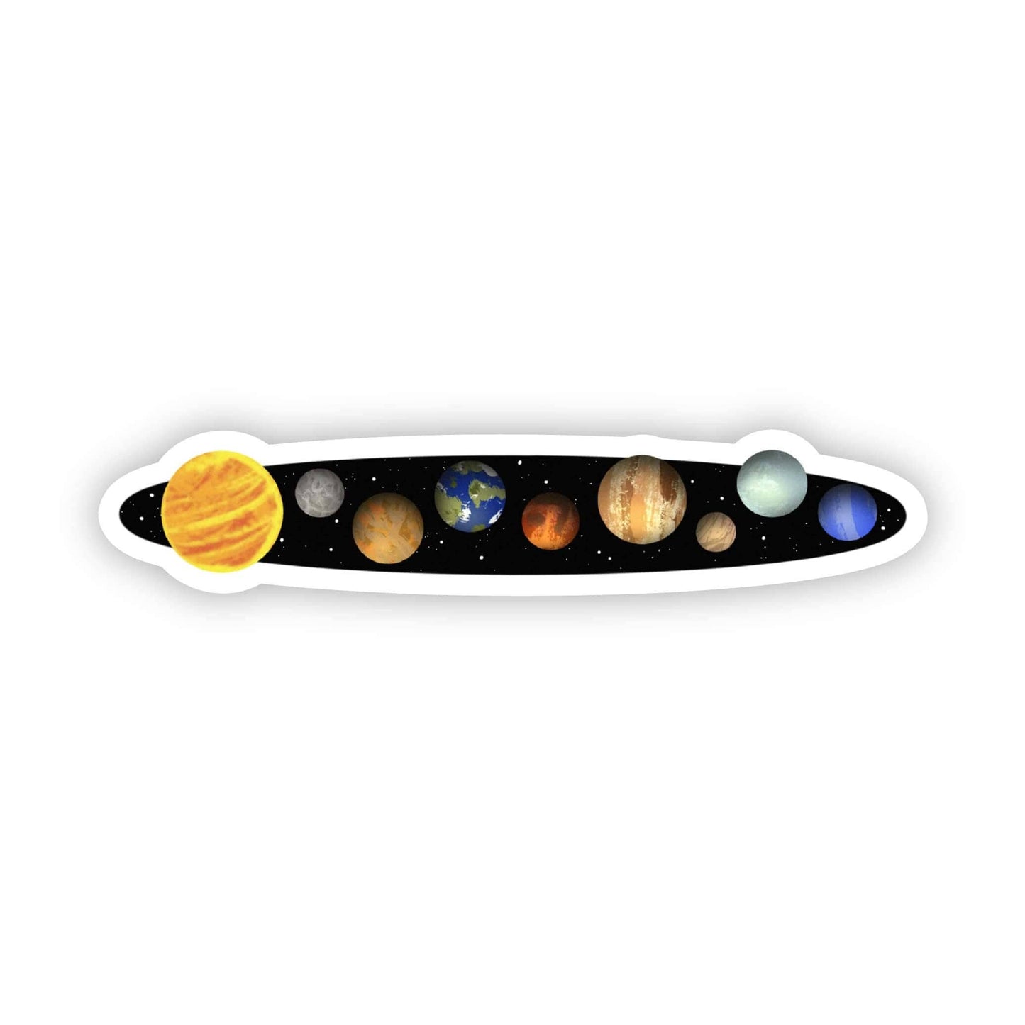 Big Moods - 8 Planets & Moon Sticker