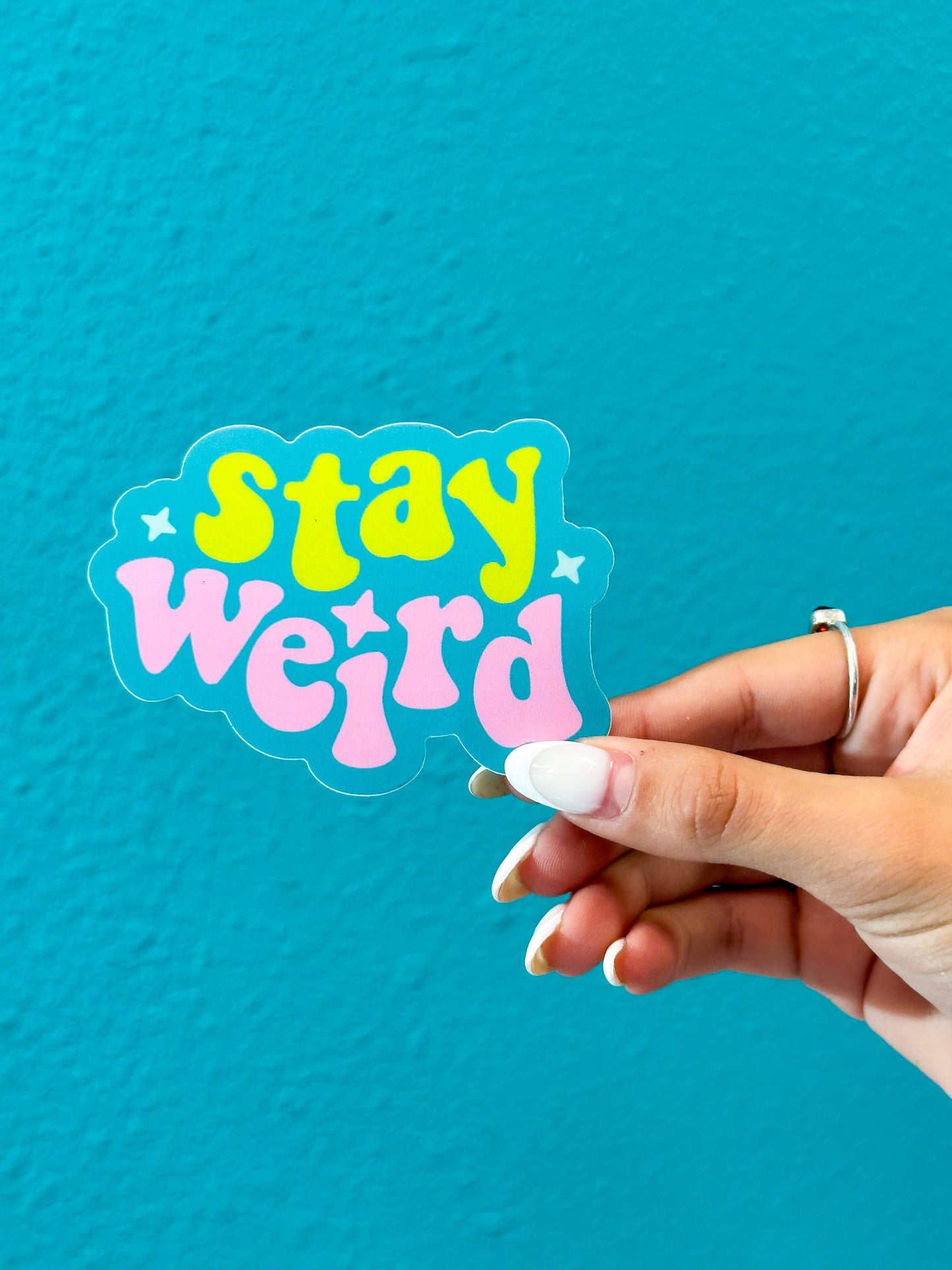 The Hissin' Kitten - Stay Weird Sticker