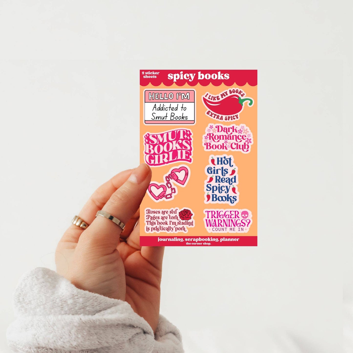 The Corner Shop - Spicy Books Sticker Sheets