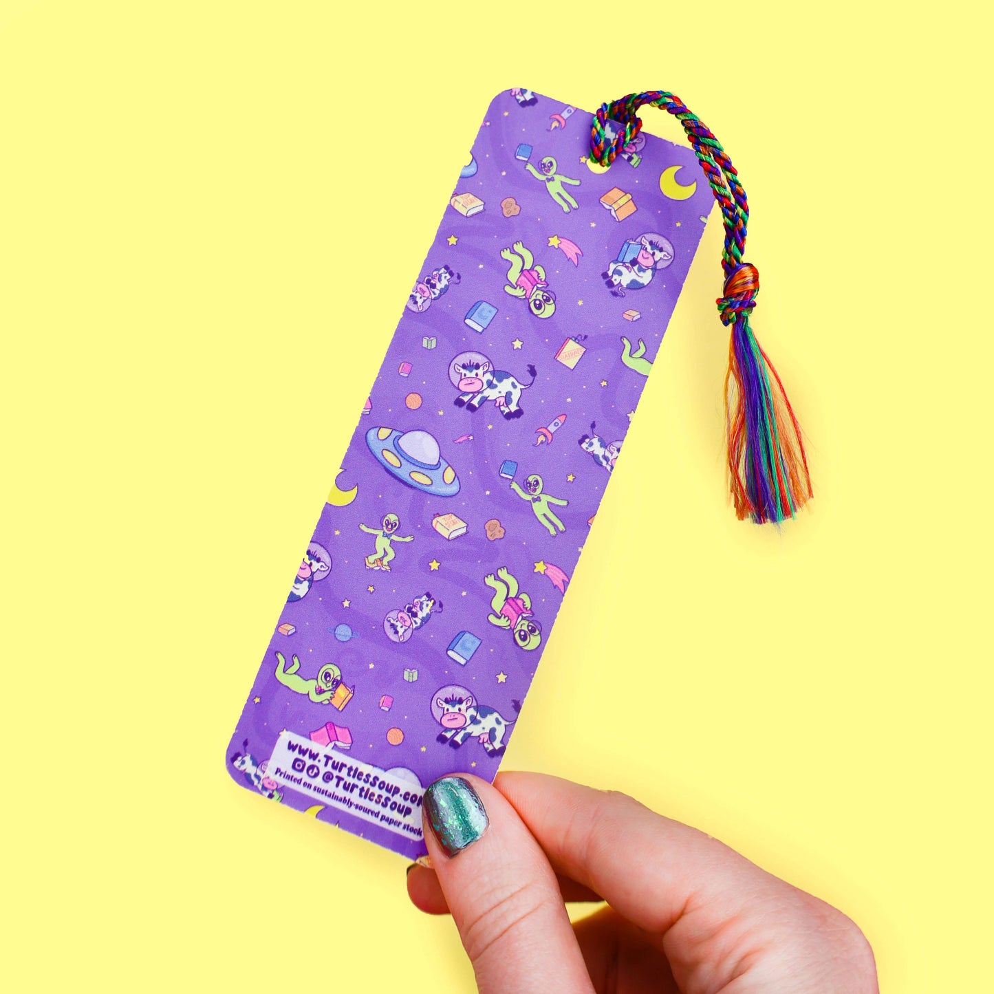 Turtle's Soup - Alien Abduction Reader Gift Bookmark with Tassel