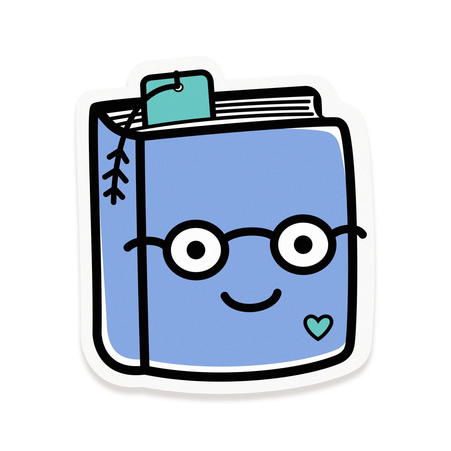 Night Owl Paper Goods - Book Birthday Sticker Card