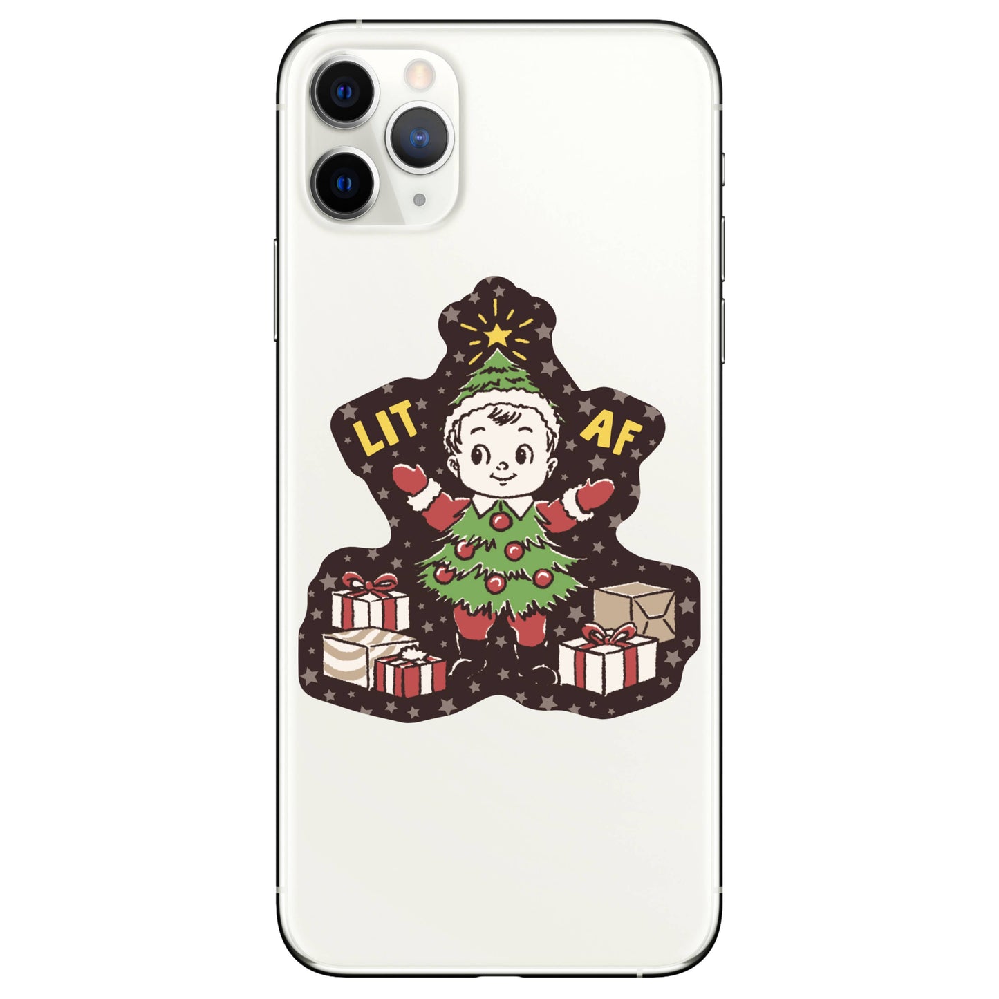 Juju and Moxie - Holiday Christmas Elf Decoration High Quality Vinyl Sticker