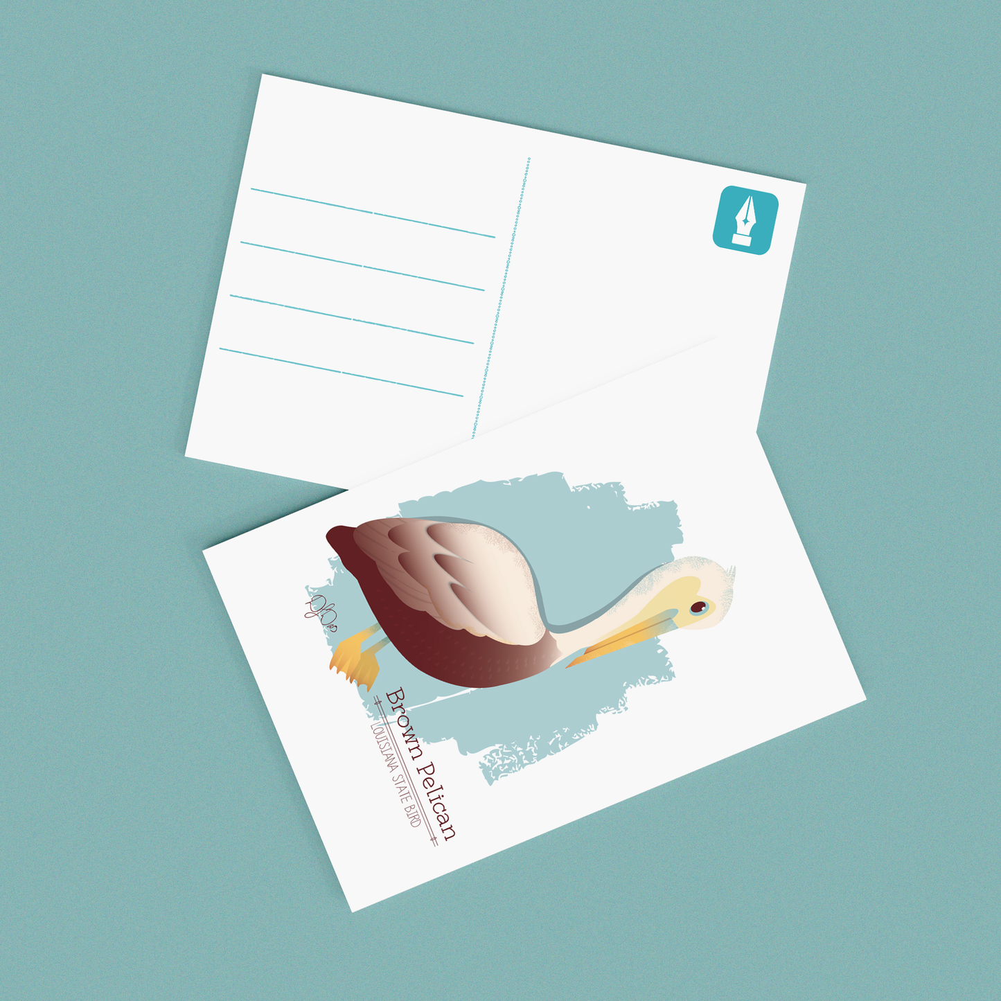 Pixel & Ink Creative - Louisiana Symbols Postcard Set
