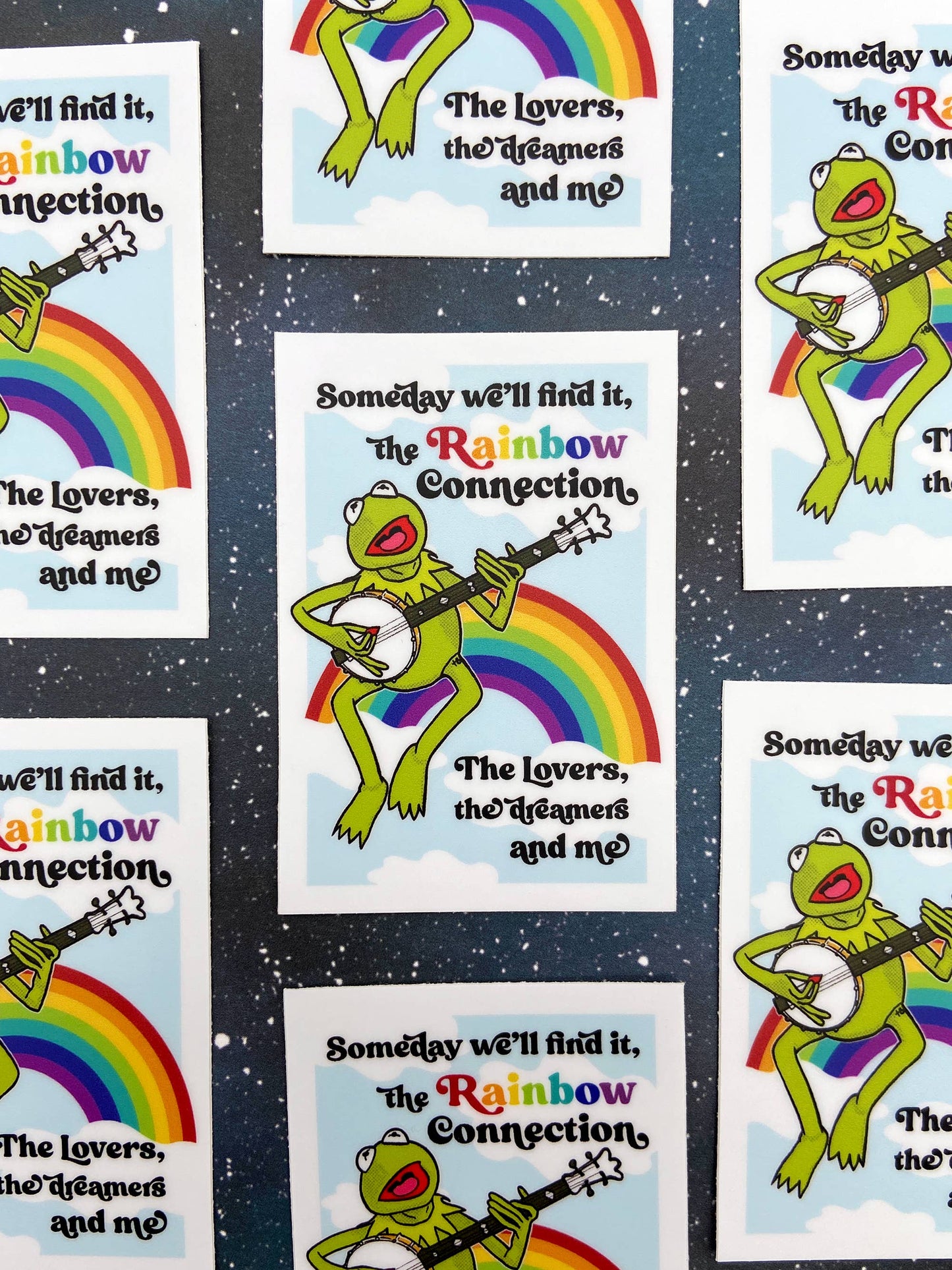 The Red Swan Shop - Vinyl Decal - Kermit the Frog - The Rainbow Connection