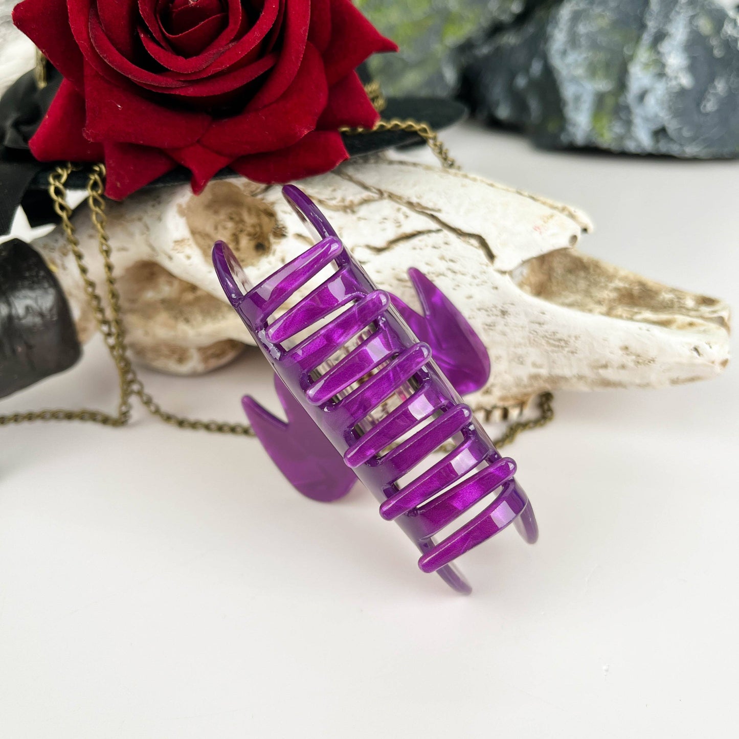 mildstyles - Magician witch hat hair clip: Purple