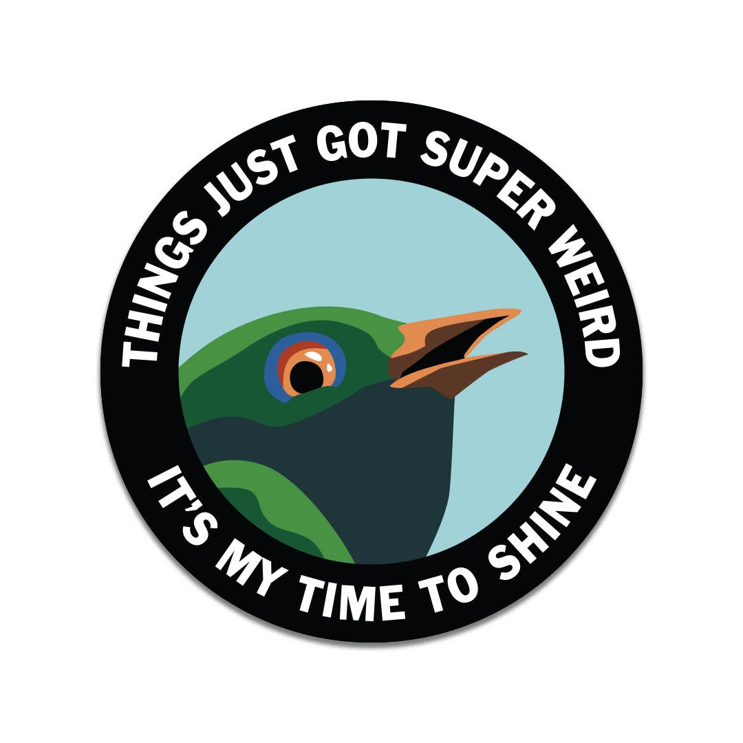 The Mincing Mockingbird - Weird Round Vinyl Sticker