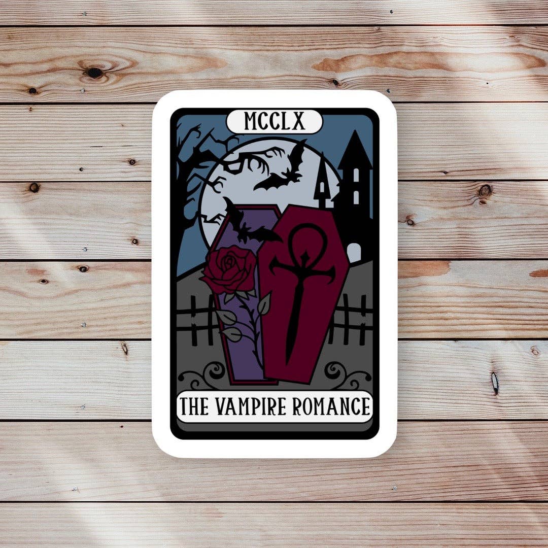Ace the Pitmatian Co - The Vampire Romance Tarot Reader Sticker