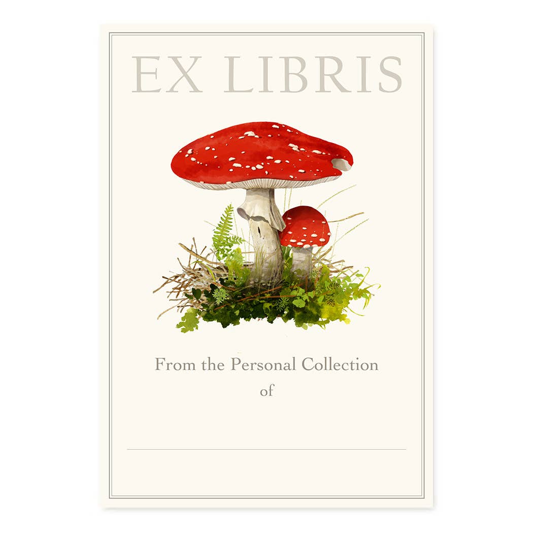 Felix Doolittle - Amanita Muscaria Mushroom - Bookplates