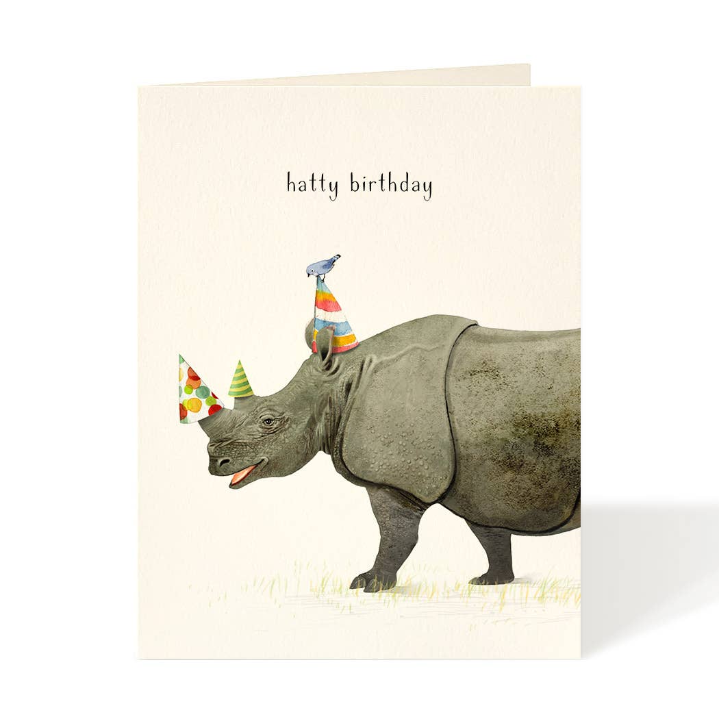 Felix Doolittle - Birthday Rhino - Birthday Greeting Cards