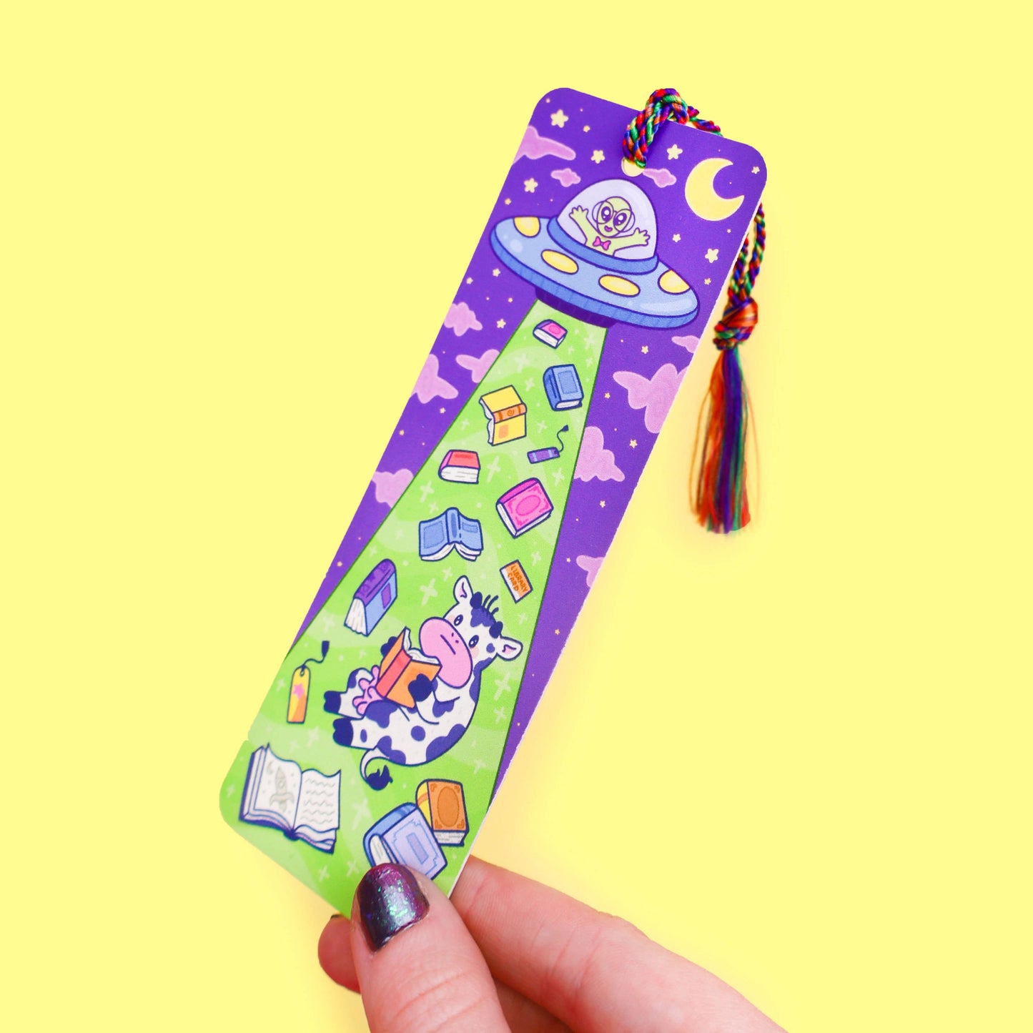 Turtle's Soup - Alien Abduction Reader Gift Bookmark with Tassel