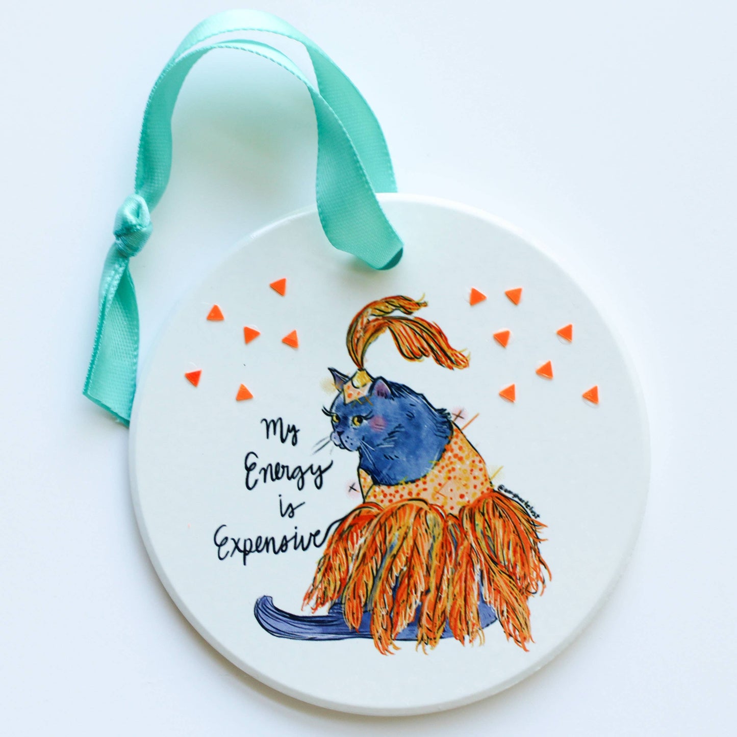Amy Hartelust Art and Illustration - Showgirl Ceramic Ornament