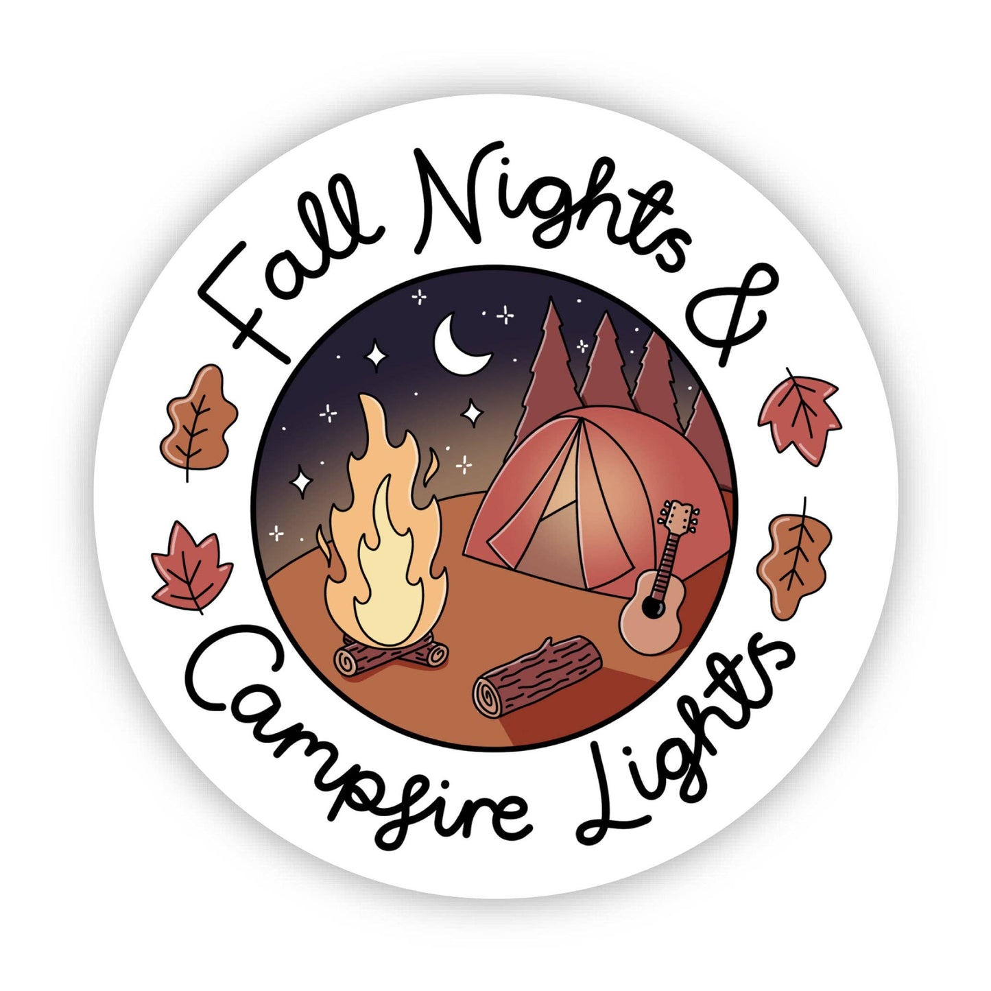 Big Moods - Fall Nights & Campfire Lights Sticker