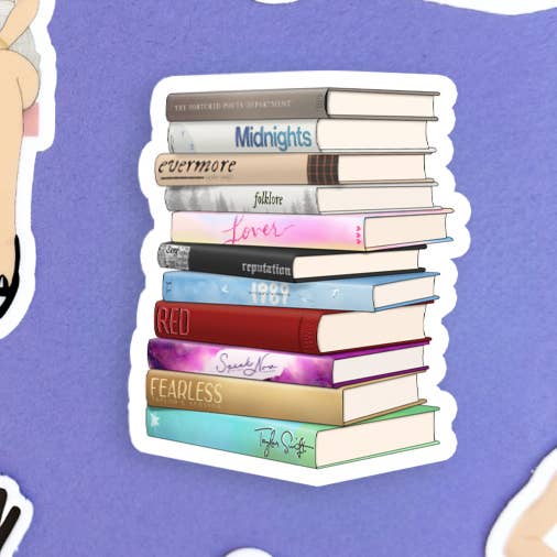 Shop Trimmings - Taylor Swift Albums as Books Sticker