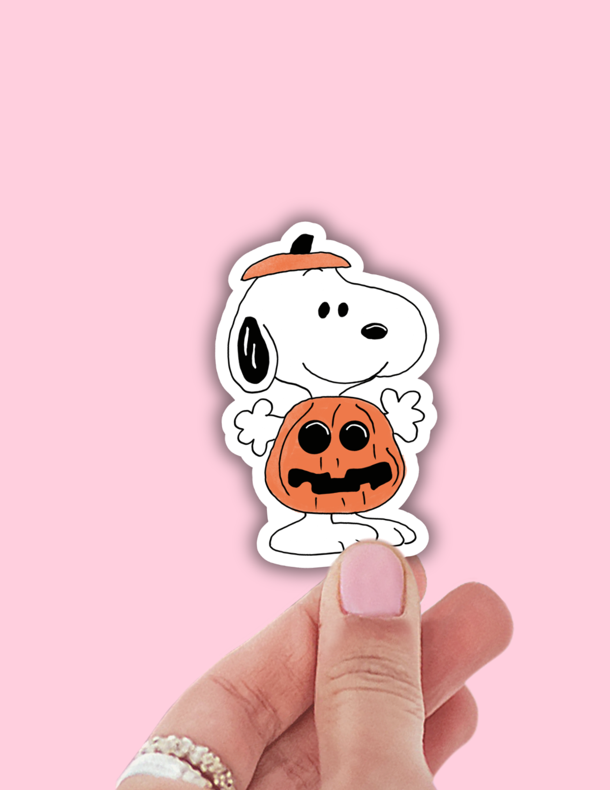 Lalatina Shop - Pumpkin dog sticker, Halloween, fall, cute vinyl decals