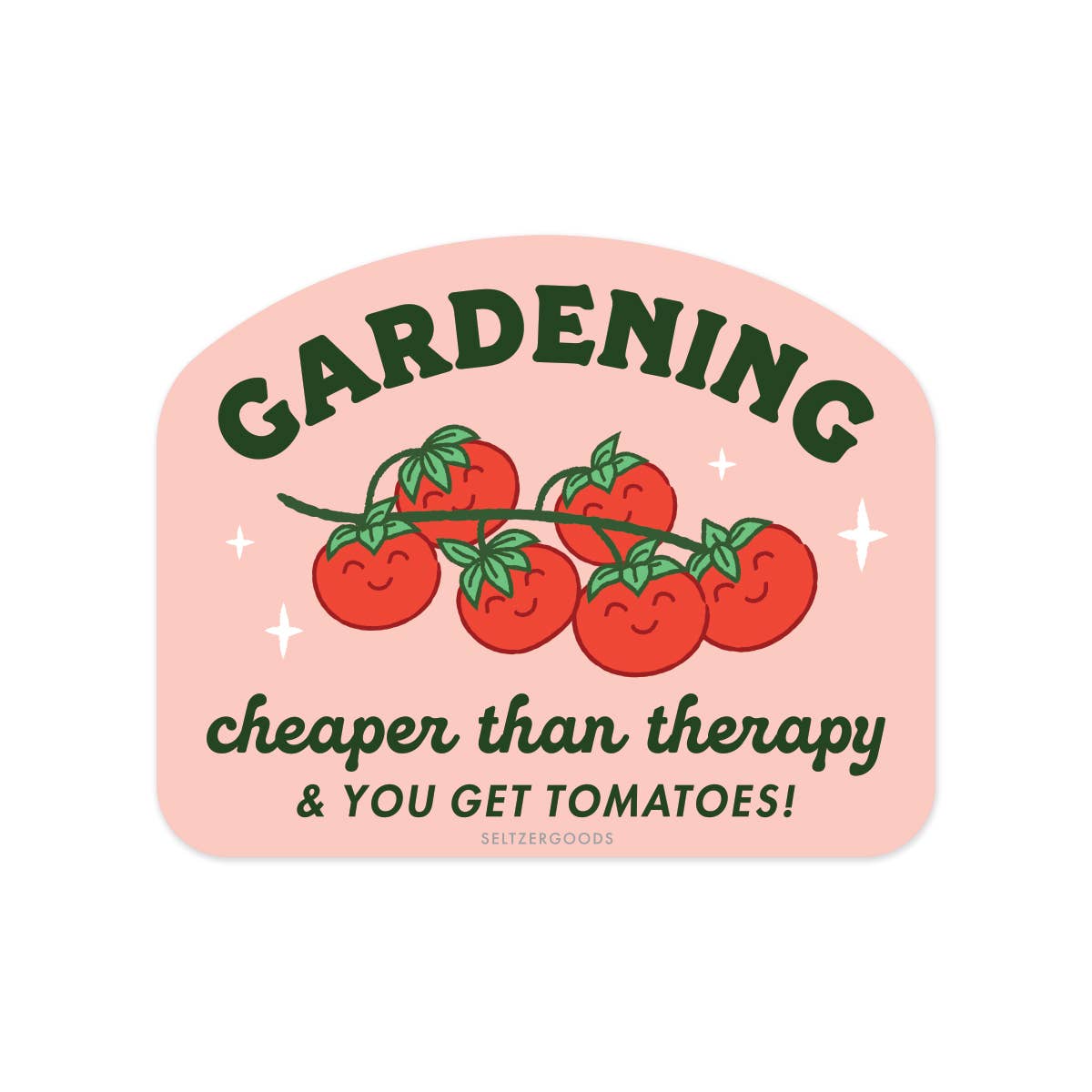 Seltzer Goods - Garden Therapy Sticker