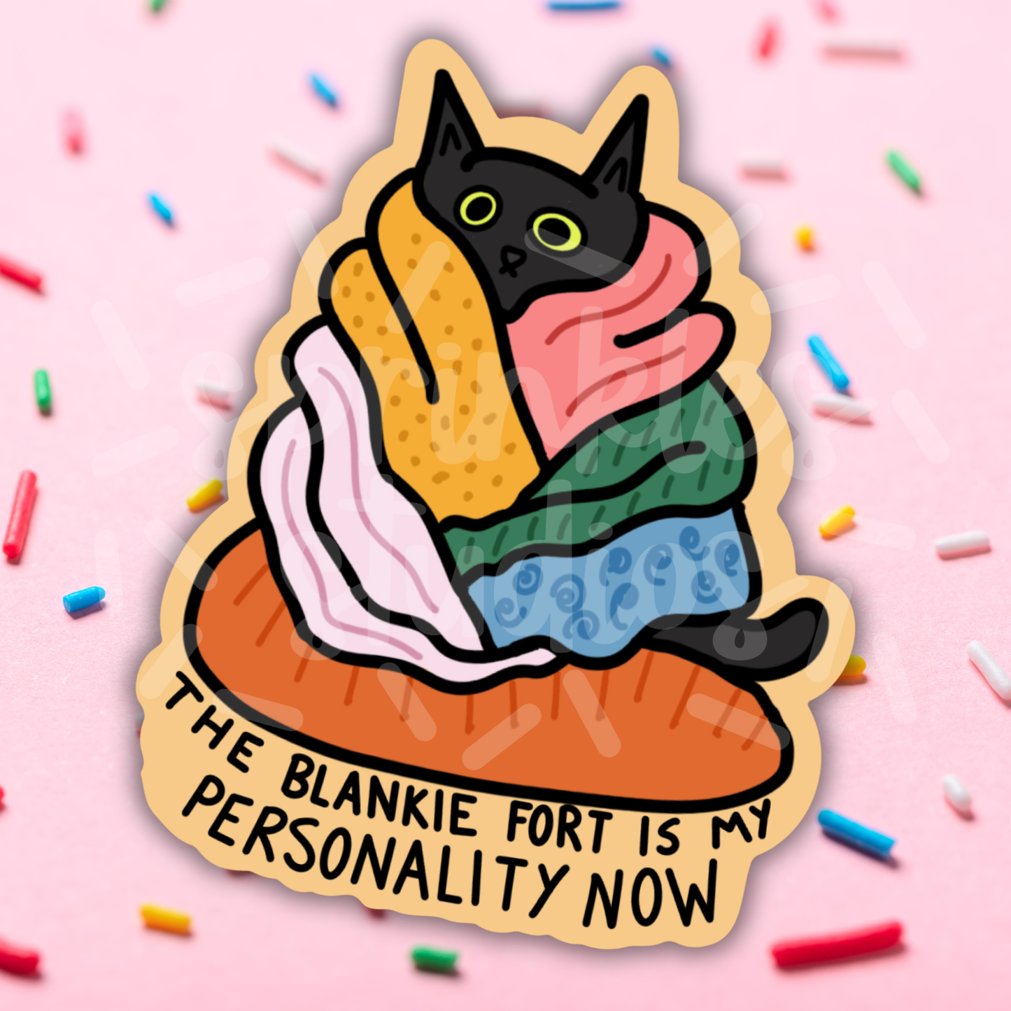 Sprinkles Studios - Blanket Fort Personality Vinyl Sticker