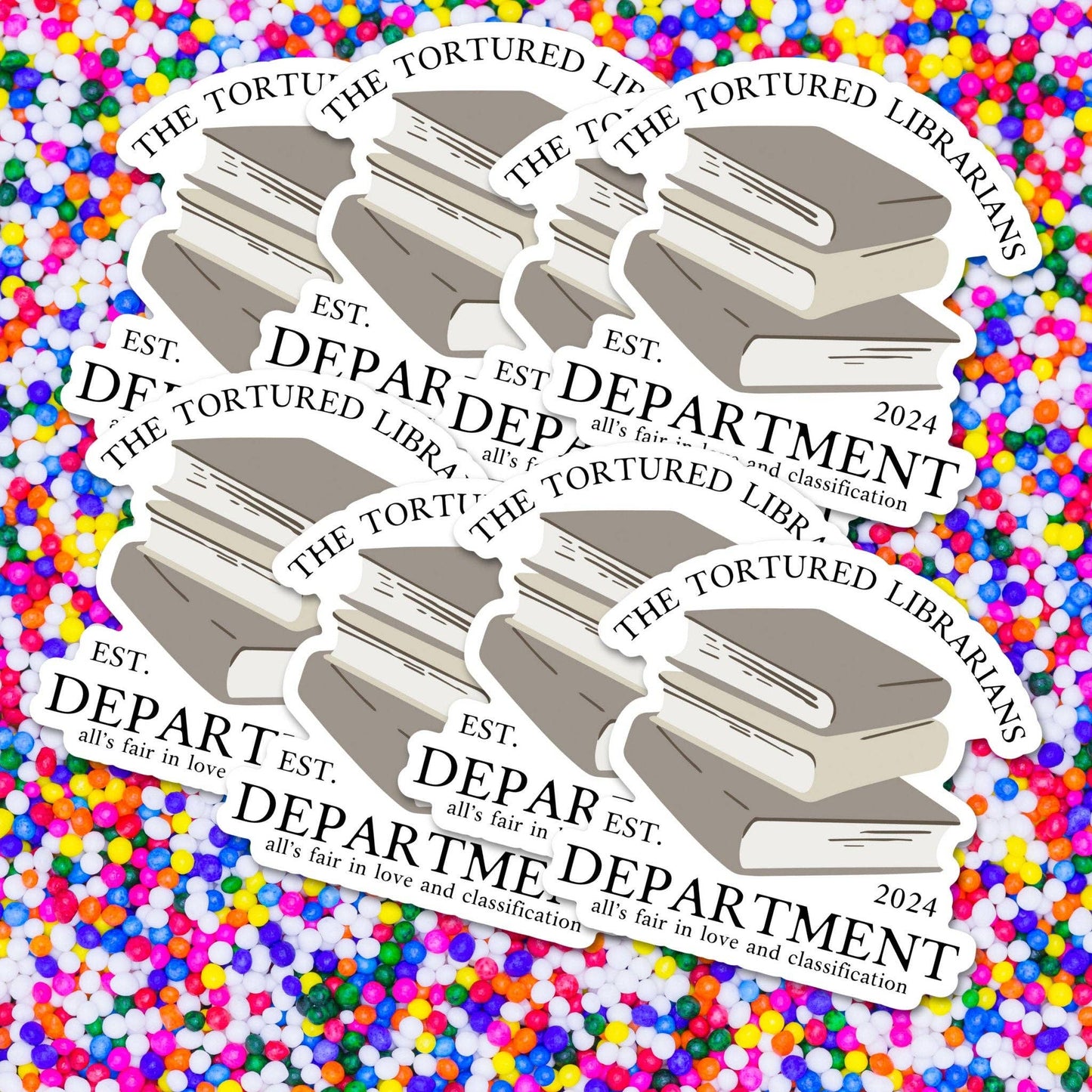 Sprinkles Studios - Tortured Librarians Department Vinyl Sticker