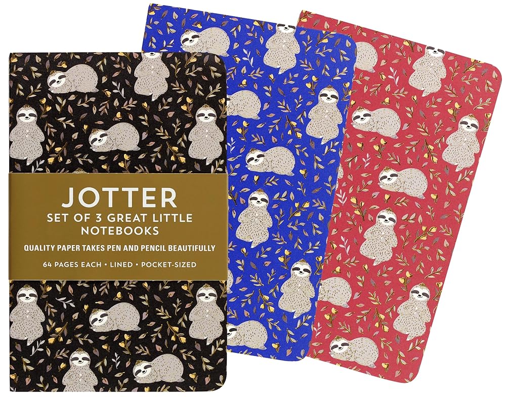 Sloths Mini Notebooks (set of 3) cover image