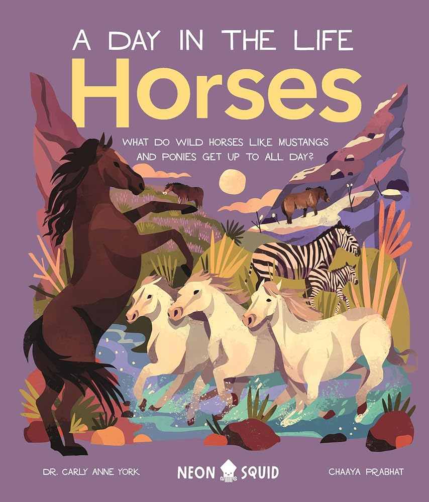 Horses (a Day in the Life): What Do Wild Horses Like Mustangs and Ponies Get Up to All Day? cover image